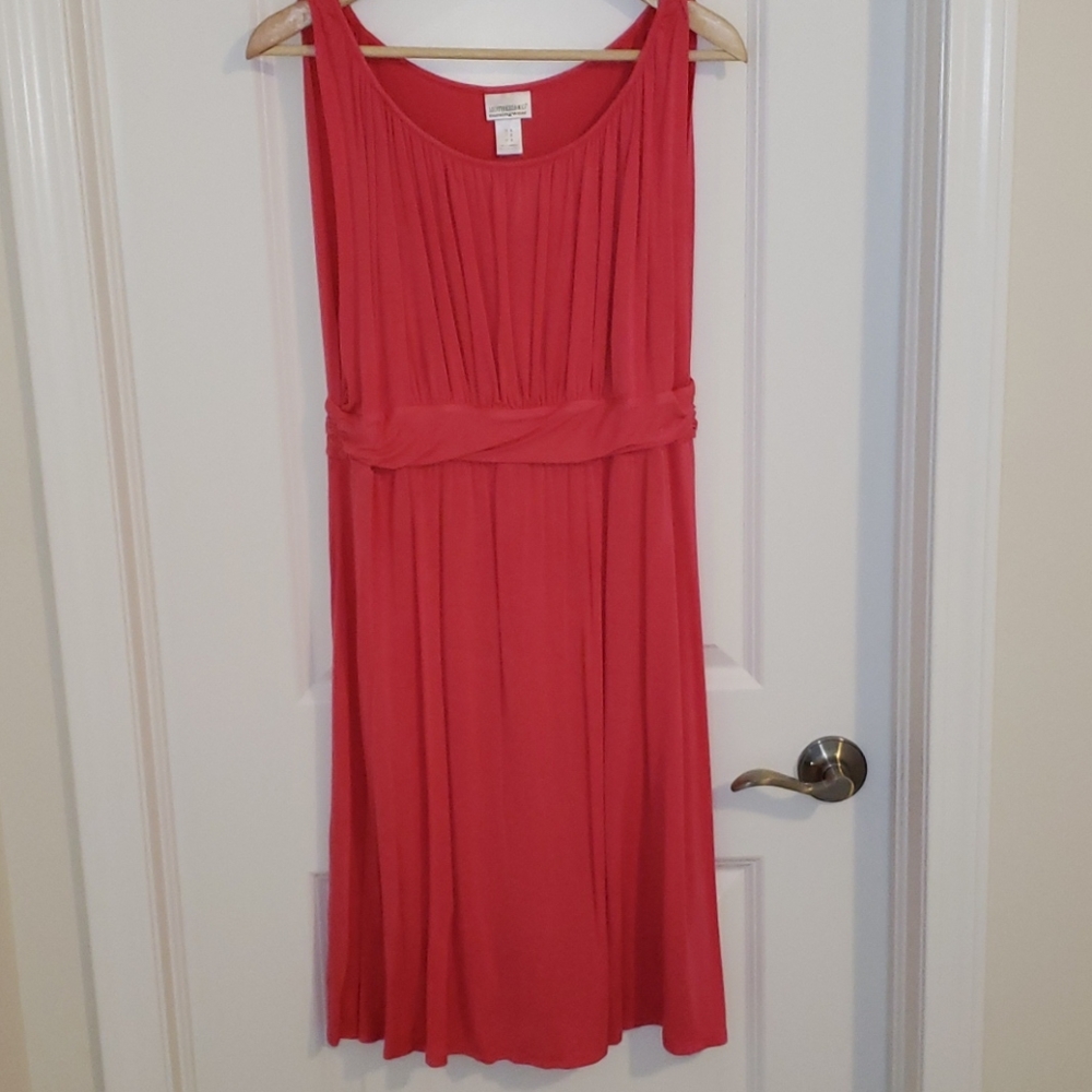 Motherhood Medium Pink Sleeveless Maternity Dress